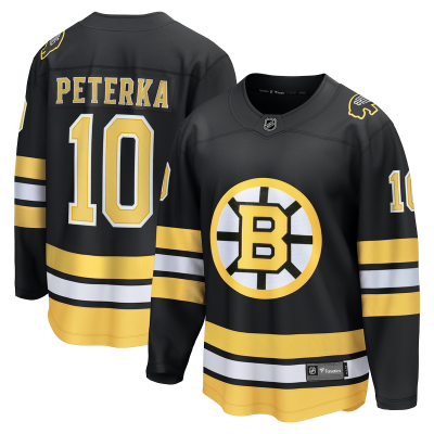 Джерси Boston Bruins JJ Peterka Fanatics Black Home Breakaway