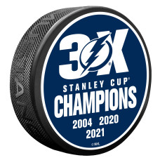 Шайба Tampa Bay Lightning 3X Champions