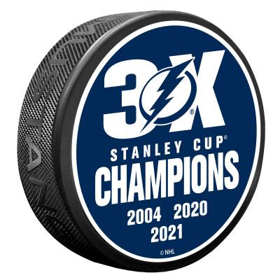 Шайба Tampa Bay Lightning 3X Champions