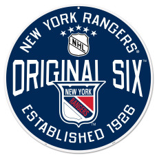 New York Rangers 22 Original 6 Wall Sign