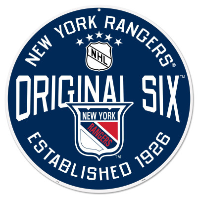 New York Rangers 22 Original 6 Wall Sign