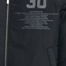 Джерси New Devils Martin Brodeur FE Black Reversible Full-Zip Bomber Jacket Джерси New Devils Martin Brodeur FE Black Reversible Full-Zip Bomber Jacket