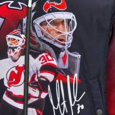 Джерси New Devils Martin Brodeur FE Black Reversible Full-Zip Bomber Jacket Джерси New Devils Martin Brodeur FE Black Reversible Full-Zip Bomber Jacket