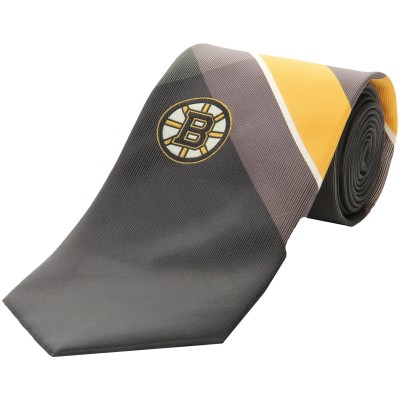 Boston Bruins Woven Poly Grid Tie - оригинальная атрибутика Бостон Брюинз