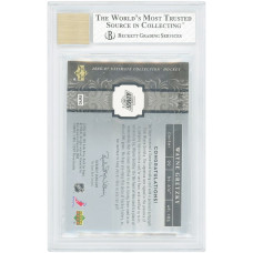 Карточка Wayne Gretzky Los Angeles Kings Autographed 2006-07 Upper Deck Ultimate Collection Autographed Jersey Relic #AJ-WG #20/50 BGS Authenticated 8/9 - 10,8.5,8,7.5 Subgrades Карточка Wayne Gretzky Los Angeles Kings Autographed 2006-07 Upper Deck Ultimate Collection Autographed Jersey Relic #AJ-WG #20/50 BGS Authenticated 8/9 - 10,8.5,8,7.5 Subgrades