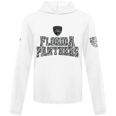Футболка Florida Panthers Levelwear White Anthem Camo Long Sleeve Hooded