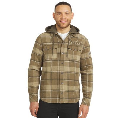 Рубашка Los Angeles Kings Darius Rucker Collection by Fanatics Brown Woven Hooded Shacket