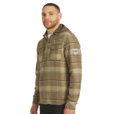 Рубашка Los Angeles Kings Darius Rucker Collection by Fanatics Brown Woven Hooded Shacket Рубашка Los Angeles Kings Darius Rucker Collection by Fanatics Brown Woven Hooded Shacket