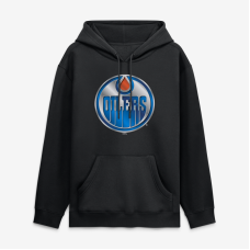 Толстовка Edmonton Oilers Black Metallic Mascot Толстовка Edmonton Oilers Black Metallic Mascot