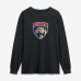 Футболка с длинным рукавом Florida Panthers Black Metallic Mascot
