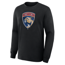 Футболка с длинным рукавом Florida Panthers Black Metallic Mascot Футболка с длинным рукавом Florida Panthers Black Metallic Mascot