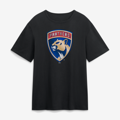 Футболка Florida Panthers Black Metallic Mascot