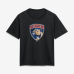 Женская футболка Florida Panthers Black Metallic Mascot