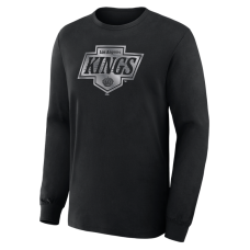 Футболка с длинным рукавом Los Angeles Kings Black Metallic Mascot