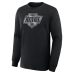 Футболка с длинным рукавом Los Angeles Kings Black Metallic Mascot