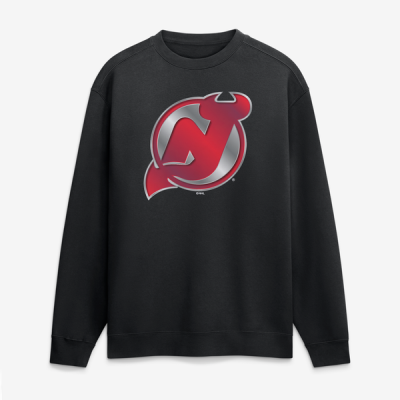 Свитшот New Jersey Devils Black Metallic Mascot
