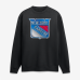 Свитшот New York Rangers Black Metallic Mascot