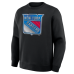 Свитшот New York Rangers Black Metallic Mascot