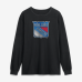 Футболка с длинным рукавом New York Rangers Black Metallic Mascot Футболка с длинным рукавом New York Rangers Black Metallic Mascot