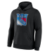 Толстовка New York Rangers Black Metallic Mascot