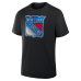 Футболка New York Rangers Black Metallic Mascot