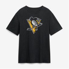 Футболка Pittsburgh Penguins Black Metallic Mascot