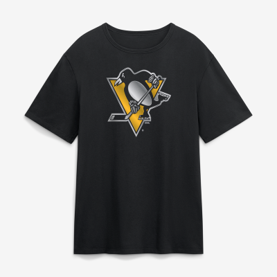 Футболка Pittsburgh Penguins Black Metallic Mascot