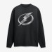 Свитшот Tampa Bay Lightning Black Metallic Mascot
