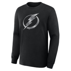 Футболка с длинным рукавом Tampa Bay Lightning Black Metallic Mascot Футболка с длинным рукавом Tampa Bay Lightning Black Metallic Mascot