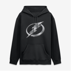 Толстовка Tampa Bay Lightning Black Metallic Mascot