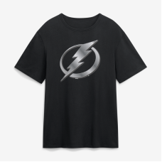 Футболка Tampa Bay Lightning Black Metallic Mascot Футболка Tampa Bay Lightning Black Metallic Mascot