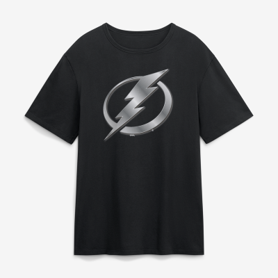 Футболка Tampa Bay Lightning Black Metallic Mascot