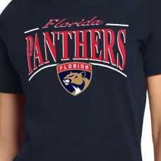 Женская футболка Florida Panthers Starter Navy Arch Stripe