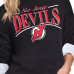 Женская свитшот New Jersey Devils Starter Black Arch Stripe Fleece