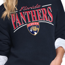 Женская свитшот Florida Panthers Starter Navy Arch Stripe Fleece Женская свитшот Florida Panthers Starter Navy Arch Stripe Fleece