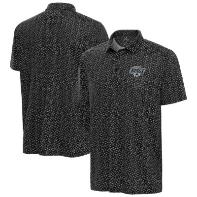 Поло Los Angeles Kings Antigua Black Vigorous