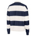 Женская поло Florida Panthers Antigua Navy/White Banner Rugby Long Sleeve