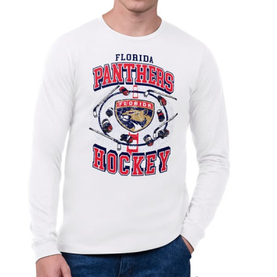 Футболка Florida Panthers Starter White Tilly Long-Sleeve