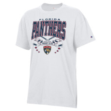 Женская футболка Florida Panthers Champion White Crossing Sticks Oversized