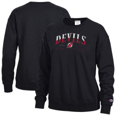 Женская свитшот New Jersey Devils Champion Black Split Color Text