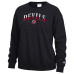 Женская свитшот New Jersey Devils Champion Black Split Color Text