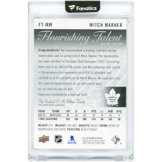 Джерси Mitch Marner Toronto Maple Leafs Autographed 2023-24 Upper Deck Premier Flourishing Talent Game Used Dual-Color Relic #FT-MM #7/25 Card