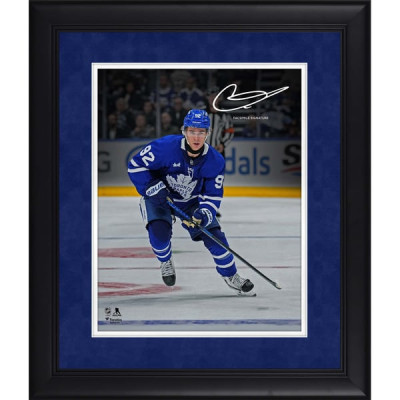 Фото в рамке Gavin McKenna Toronto Maple Leafs Facsimile Signature Fanatics Authentic 11" x 14" NHL Debut Spotlight