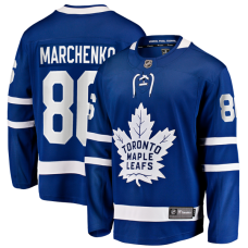 Джерси Kirill Marchenko Toronto Maple Leafs Fanatics Home Breakaway - Blue