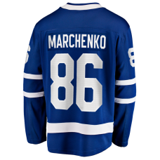 Джерси Kirill Marchenko Toronto Maple Leafs Fanatics Home Breakaway - Blue
