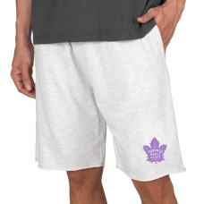 Шорты Toronto Maple Leafs Concepts Sport Hockey Fights Cancer Mainstream Terry Tri-Blend - Oatmeal Шорты Toronto Maple Leafs Concepts Sport Hockey Fights Cancer Mainstream Terry Tri-Blend - Oatmeal