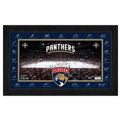 Фото Florida Panthers Highland Mint Limited Edition 2026–27 Facsimile Signature 12" x 20" Rink Framed