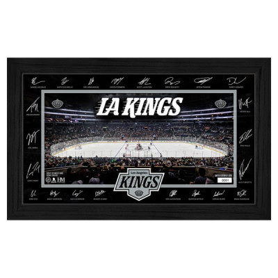 Фото Los Angeles Kings Highland Mint Limited Edition 2026–27 Facsimile Signature 12" x 20" Rink Framed