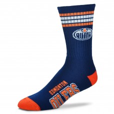 Edmonton Oilers For Bare Feet 4-Stripe Deuce Socks