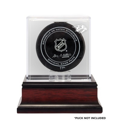 Nashville Predators Fanatics Authentic Mahogany Hockey Puck Logo Display Case